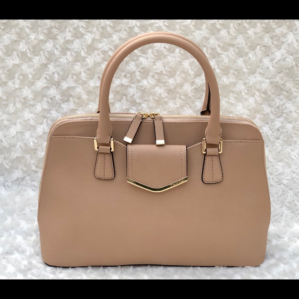 Calvin Klein Tan Leather Handbag